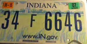 Indiana 2005 Blue Green License Plate Howard County Kokomo - Picture 1 of 1