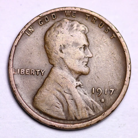 1917-S Lincoln Wheat Cent Penny LOWEST PRICES ON THE BAY!  FREE SHIPPING! Cover