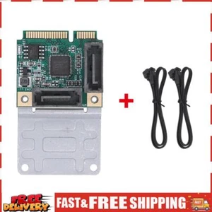 Mini PCI-E zu SATA3.0 Adapter B+M Key Erweiterungskarte 2/4 SATA 3.0 (B) ~ - Bild 1 von 11