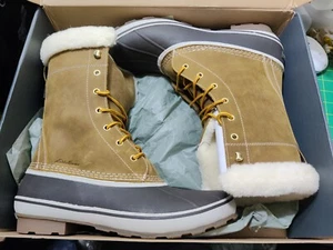 Eddie Bauer Men's Hunt Pac Faux Shearling-Lined Boot Size 10 - Picture 1 of 6