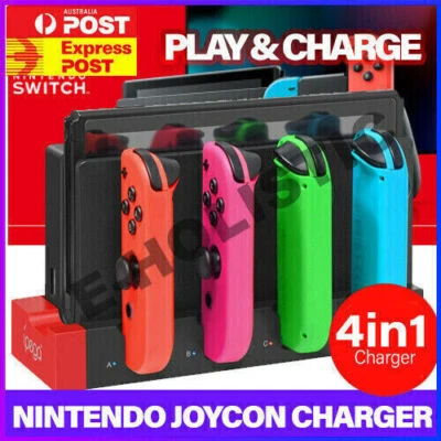 Joy Con Controller Charging Stand Dock Charger Nintendo Switch OLED Arceus - image 1 of 4