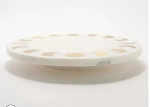 Sister Road Moon Phases Marble Lazy Susan - Picture 1 of 5