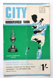 MANCHESTER CITY v HUDDERSFIELD TOWN LEAGUE CUP REPLAY 1968/69 11/9/1968 (R3618) - Picture 1 of 3