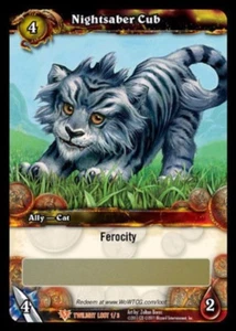 WoWarcraft MINT Nightsaber Cub LOOT Card - IN HAND! - Picture 1 of 1