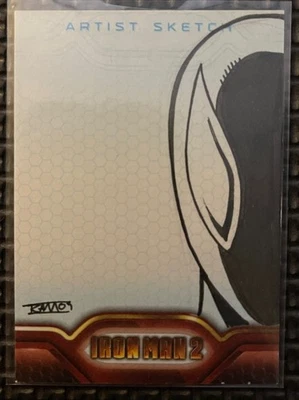 2010 Upper Deck Spider-Man 1/1 Iron Man 2 Ramos Sketch Art Card Autograph COSMIC - Image 1 of 2