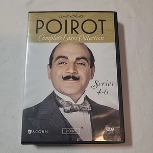 Agatha Christie Poirot, Complete Cases Collection Series 4-6 DVD Set - Foto 1 di 4