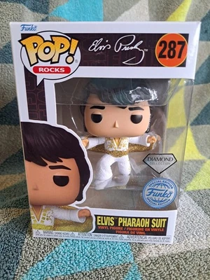Traje de faraón Elvis Pop 287 - ¡Elvis Funko Pop! Brillo diamante 2022 + protector Foto 1 de 4