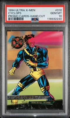 1994 Fleer Ultra X-Men Promo Cards Cyclops #010 - PSA 10 (Pop 1) - Image 1 of 2