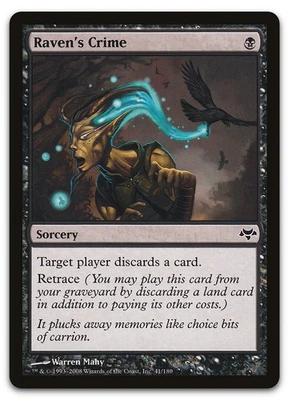 Raven's Crime #41 (NM) Eventide EVE Magic MTG - Image 1 of 2