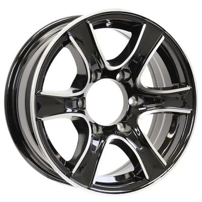 eCustomrim Aluminum Trailer Wheel 16X6 16" Thoroughbred 6 Lug On 5.5" Center Rim - Bild 1 von 4