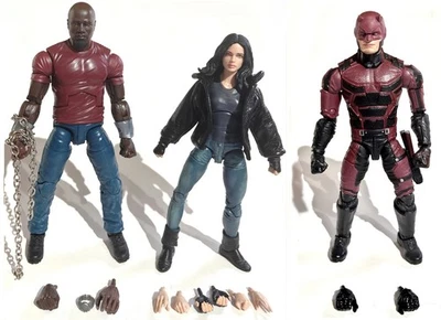 HASBRO Marvel Legends NETFLIX Defenders SDCC CUSTOM DD Luke Cage & Jessica Jones - Image 1 of 4