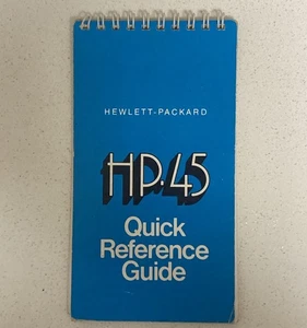 Quick reference guide for Hewlett Packard HP 45 calculator - Picture 1 of 3