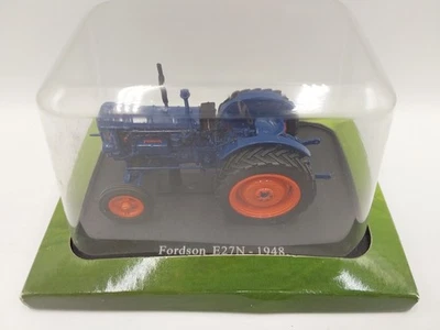 HACHETTE 1/43 1948 FORDSON E27N TRACTOR BLUE & ORANGE NEW IN PACK - Image 1 of 4