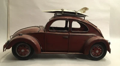 Fusca de lata grande VW Volkswagen com pranchas de surf: frete incluído - Imagem 1 de 4
