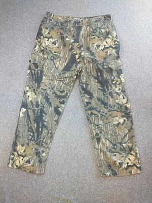 Vtg Jerzees Cargo Pants Mens XL Mossy Oak Camo Hunt Outdoor Made In USA 90s Y2K - Image 1 of 4