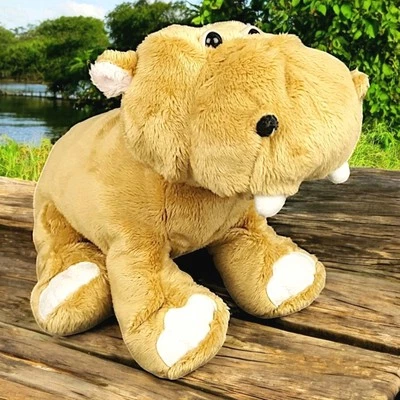 Ganz Webkinz Brown Mud Hippo Calf Plush HM384 African Safari Baby Animal NO CODE - Image 1 of 4