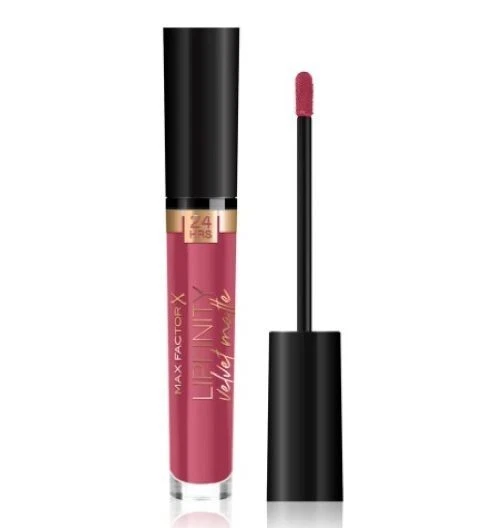 Max Factor Lipfinity Velvet Matte Lipsticks 24 hrs stay 005 Matte Merlot 3.5ml. - Image 1 of 4