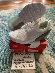 DS 2020 Nike Air Max 270 Extreme White Metallic Silver GS Sz 4.5Y - Picture 1 of 11