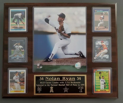 Nolan Ryan Plaque - Mets, Astros, Rangers, Angels Cover