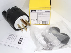 ⭐NEU IM KARTON⭐ Hubbell HBL9451C Schwerlast gerade Klinge Stecker 3P 4W 50A 125/250V - Bild 1 von 10