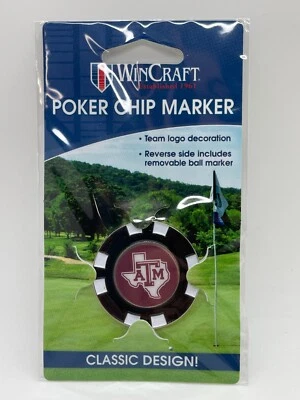 Texas A&M Aggies Golf Ball Marker Poker Chip Golf Ball Marker - Image 1 of 3