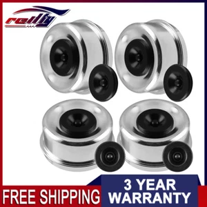 (4) Trailer Axle Hub EZ Lube 2.72" Dust Cover Grease Cap & Rubber Plug/Dexter - Picture 1 of 9
