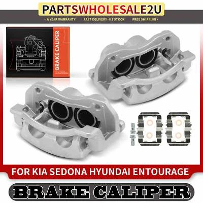 2x Pinzas de freno delanteras izquierda y derecha para Kia Sedona 2006-2014 Hyundai Entourage Foto 1 de 4