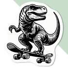 'Dinosaur on a Skateboard' Decal Stickers (DW045589)