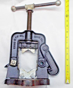 Tornillo de tubo, Reed Mfg. Co. No. 71 Tornillo de tubo vintage, tapa de 3/8" - 2-3/4", Erie, EE. UU. - Imagen 1 de 8