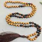 8mm Natural Rudraksha mahogany obsidian agate beads necklace Relief Fancy Lucky