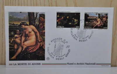 Busta primo giorno La Morte di Adone Concerto Galleria Uffizi Firenze nov. 1993 - Immagine 1 di 2