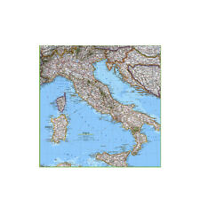 Vinyl Italian Italy Map Background Canvas Photo Print Home Office Wall Art Decor