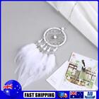 Handmade Dream Catcher With Feather Wall Car Home Hanging Decor White