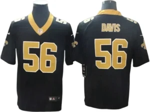 Maglia New Orleans Saints Demario Davis Black Vapor intoccabile limitata - Foto 1 di 2