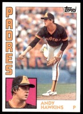 1984 Topps Cards Andy Hawkins Rookie San Diego Padres #778