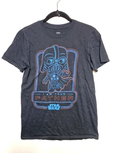 T-shirt pop star wars ragazzo S nera stile chibi Darth Vader sono tuo padre - Foto 1 di 12