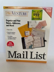Pro Venture Mail List CD-ROM Windows 95 NIB 1998 - Picture 1 of 3