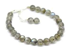 Labradorite Bracelet Sterling Silver Jewelry 7 MM Birthday Gift Anniversary 888 - Picture 1 of 10