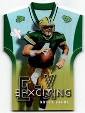 2000 Fleer E-X BRETT FAVRE Exciting Die Cut 4 XT Green Bay Packers