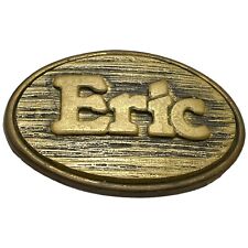 Eric ODEN Belt Buckle 2 3/4" Brass Metal Name