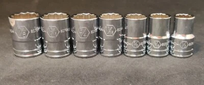 GEARWRENCH ½” Drive 12 Point Standard SAE Socket, Set of 7 - Image 1 of 4