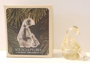 1982 Hallmark Arctic Penguins Ice Sculpture Christmas Tree Ornament Holiday - Picture 1 of 3