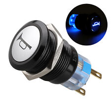 USA 12V 19mm Momentary LED Marine Car Stainless Horn Push Button Light Switch