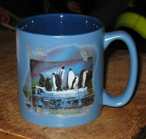 SEAWORLD 3D Embossed PENGUINS Mug/Cup - Picture 1 of 4