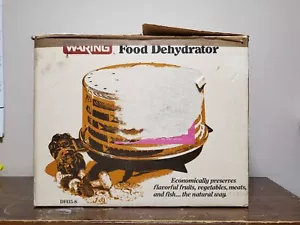 Vintage Waring Food Dehydrator Model DF415-8 5 New Open Box Almond Brown - Picture 1 of 4