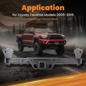Class 3 Trailer Hitch Bumper Tow Hitch Receiver Kit for Toyota Tacoma 2005-2015 - Picture 1 of 11