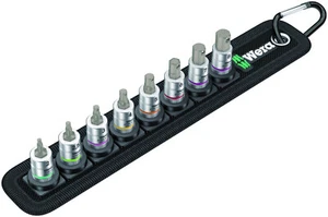 Wera 05003881001 1/4″ Drive 8 Piece Metric Zyklop Bit Socket Set 2-8m With Belt - Picture 1 of 3
