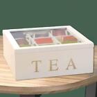 Tishita Wooden Tea Storage Box, Wood Tea Organizer, 9-Compartment  Box