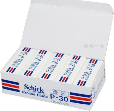 Schick P-30 Proline Blade Long Blade 30 spare blades x 10 pieces Japan - Image 1 of 2