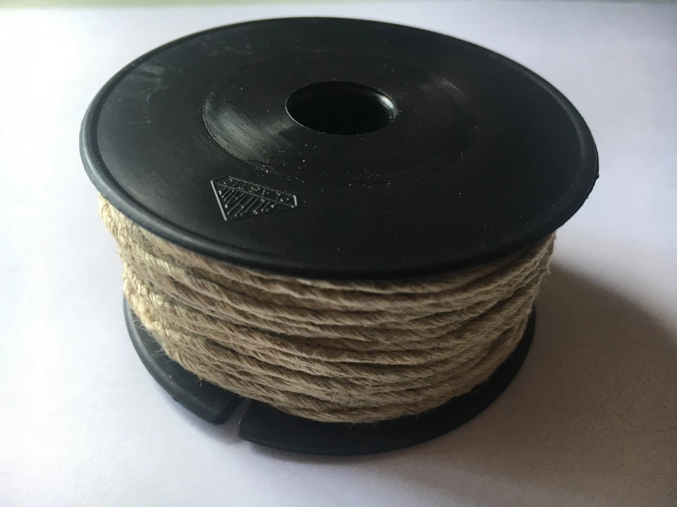 TOP Geschäftsauflösung  Hanf Garn Hanfgarn Jute Schnur Nähzwirn 50 m (0,20€m) - Bild 1 von 1